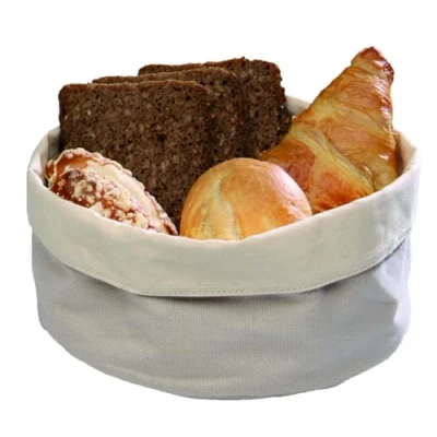 Obrázek APS 30370 Runder Baumwoll Brotkorb mit einstellbarer Höhe, 25 x 18 12 cm Beige