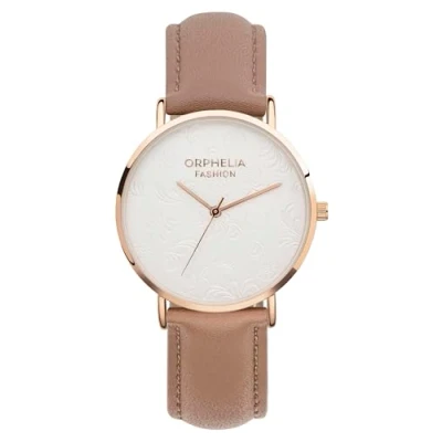 Obrázek Orphelia Fashion dámské analogové Quartz hodinky Iconic s koženým řemínkem, Hnědá, Vintage inspirované Dress Watch