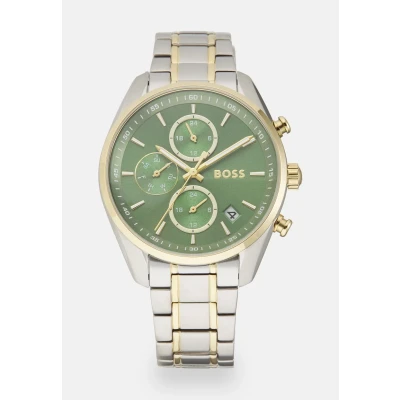 Obrázek BOSS Grand TOUR Ladies Hodinky se stopkami silvercoloured/green, Ženy, Velikost: One Size, Silver coloured/green