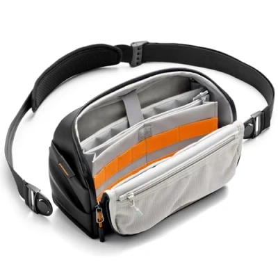 Obrázek Inateck Umhängetasche Herren, 4L Crossbody Bag Spritzwassergeschützte Tasche Messenger für Kurztrips, öffentliche Verkehrsmittel, Flughäfen, Einkaufen Schwarz