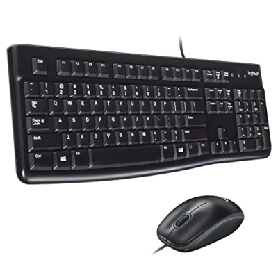 Obrázek Logitech MK120 Sada s klávesnicí a myší pro Windows, rozložení US QWERTY černá