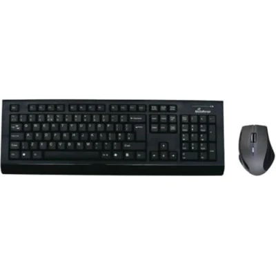 Obrázek MediaRange Sada s bezdrátovou klávesnicí a myší, QWERTY (UK), černá/šedá
