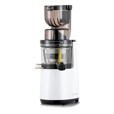 Obrázek BioChef Atlas Whole Slow Juicer pro celé ovoce/odšťavňovač / 250 W s duálním širokým plnicím systémem a doživotní zárukou na motor bílá