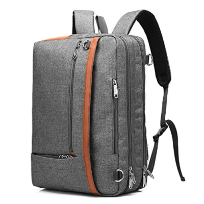 Obrázek CoolBELL Přestavitelná aktovka batoh Messenger Bag 15,6&quot; taška na laptop pánská business přes rameno víceúčelová pracovní cestování notebook (šedá)