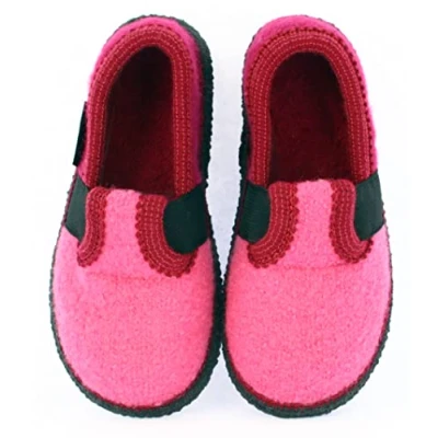 Obrázek Beck Unisex Bobby dětské domácí boty, Tmavorůžová