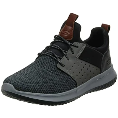 Obrázek Skechers Pánské tenisky Delson Camben, Black Gray Mesh W Synthetic
