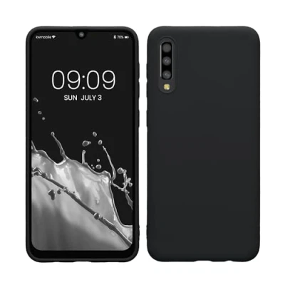 Obrázek kwmobile pouzdro kompatibilní se Samsung Galaxy A50 měkké TPU silikonové vhodné pro bezdrátové nabíjení borůvková modrá