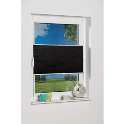 Obrázek K home 403129 4 plisé Klemmfix Palma antracitová 70 x 130 cm +++zatemnění +++