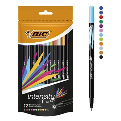 Obrázek BIC 12 intenzit Fineliner tříděné (12 kusů)