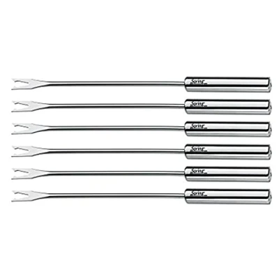 Obrázek Spring 2690270606 vidličky na fondue, 6 kusů, ušlechtilá ocel, stříbrné, 1,6 x 12 27,2 cm