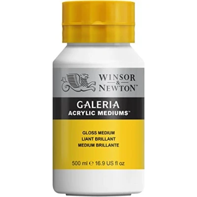 Obrázek Winsor &amp; Newton 3050820 Galeria lesk Medium, 500 ml hrnec, zvyšuje hloubku barev a průhlednost barvy