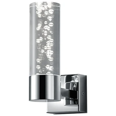 Obrázek Trio Leuchten LED koupelnové nástěnné svítidlo Bolsa 282410106, chrom, akryl čirý s bublinkami, 3. 2 W