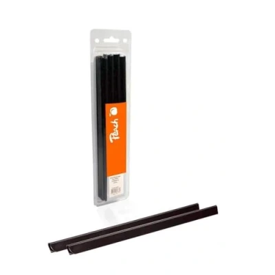 Obrázek Peach R PBS406 02 upínací lišty DIN A4, 6 mm, 20 listů, 25 kusů, černé