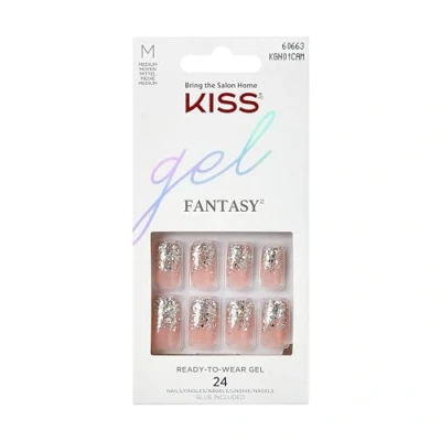 Obrázek Kiss Gel Fantasy Nails Fanciful, vícebarevné balení 1 ks (1 x 24 kusů)