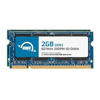Obrázek OWC 4GB (2X 2GB) PC5300 DDR2 667MHz SO DIMMs paměť kompatibilní s MacBook, MacBook Pro, iMac, Mac Mini Core 2 Duo modely (OWC5300DDR2S4GP)