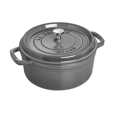 Obrázek Staub 4 Quart Round Cocotte, grafitově šedá