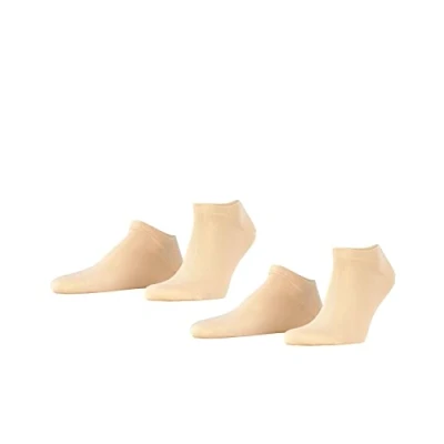 Obrázek ESPRIT Pánské Basic Uni Multipack M Sn bavlna krátké jednobarevné ponožky do tenisek (balení 2 ks), Béžová krémová 4011