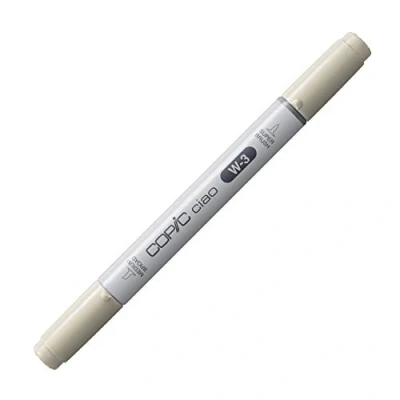 Obrázek COPIC Ciao Marker Typ W 3, teple gray č. univerzální popisovač rozvržení, se středně širokou a štětcovou špičkou