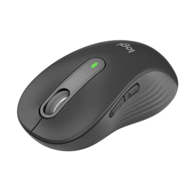 Obrázek Logitech Bezdrátová myš Signature M650 L pro velké ruce, tiché kliknutí, přizpůsobitelná boční tlačítka, Bluetooth, kompatibilita s více zařízeními grafitová