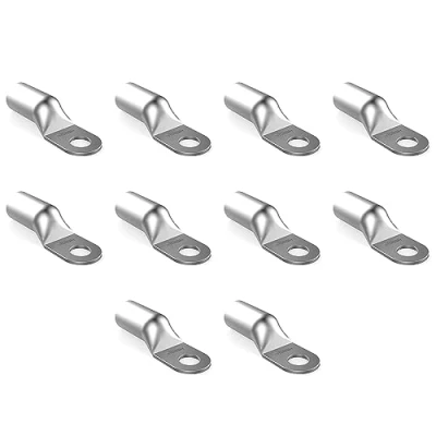 Obrázek AUPROTEC 10x trubková kabelová oka 50 mm² Ø otvoru M10 neizolovaná SC spojka pocínovaná měď