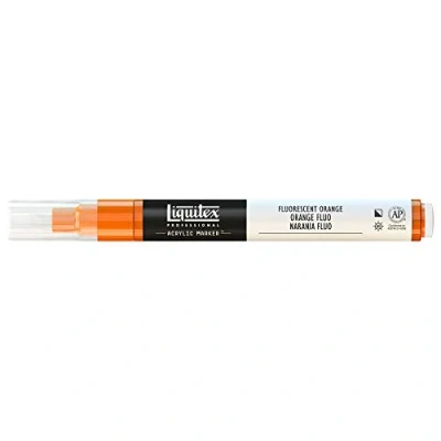 Obrázek Liquitex Profesionální malba akryl zvýrazňovač akrylová barva, oranžová fluorescenční, akrylový popisovač 2 4 mm hrot