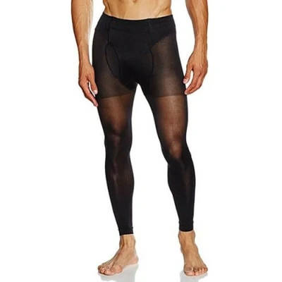 Obrázek GLAMORY Pánské legíny Thermoman 100 Sport (balení 1 ks), černá