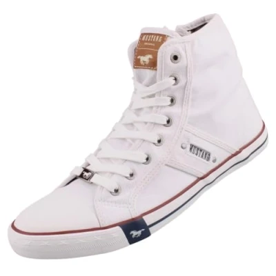 Obrázek MUSTANG Pánské kozačky High Top Sneaker, bílá