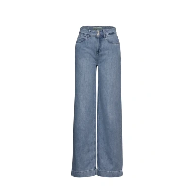 Obrázek STREET ONE Dámské A377996 Jeans Wide Leg, Light Blue Washed, 29W / 32L, Washed