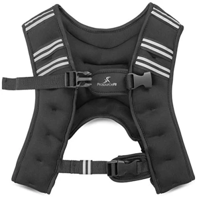 Obrázek ProsourceFit Exercise Weighted Training Vest 12lb, Black