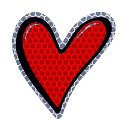 Obrázek Quattroerre 6066 Sticker Herz reflektierend, 10 x 12 cm