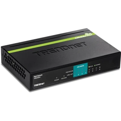 Obrázek TRENDnet TPE S44 8 Port 10/100Mbps PoE Switch, 4 x 10/100, 10/100 PoE, 802.3af, 30 W výkon