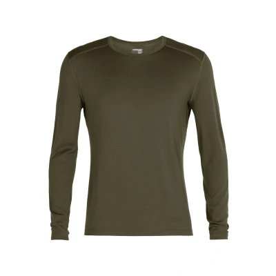 Obrázek Icebreaker MEN TECH Crewe Tílko Olive, Muži, Velikost: Medium, Olive