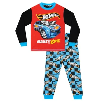Obrázek Hot Wheels pyžamo chlapecké dětské auta pyžama pro chlapce, vícebarevné
