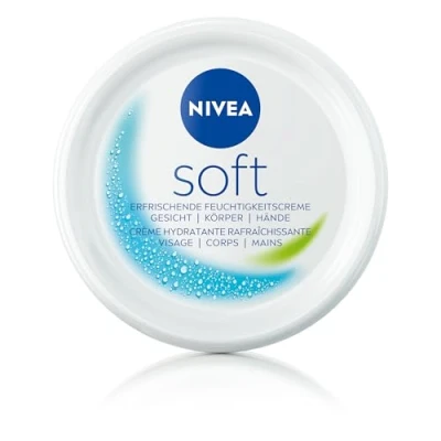 Obrázek NIVEA Jemně osvěžující hydratační krém, lehký krém s vitaminem E a 100% přírodním jojobovým olejem, rychle se vstřebává pleťový pro intenzivní vlhkost (50 ml)