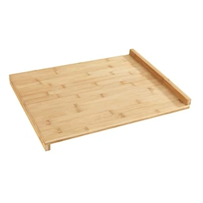 Obrázek WENKO Schneidebrett mit Anlegekante Bambus Küchenbrett Anlegeleiste, Bambus, 45 x 1.5 35 cm, Braun