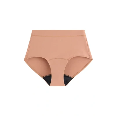 Obrázek Female Engineering WITH HIGH Absorbency Waist Menstruační kalhotky, Ženy, Velikost: XL, Dark beige