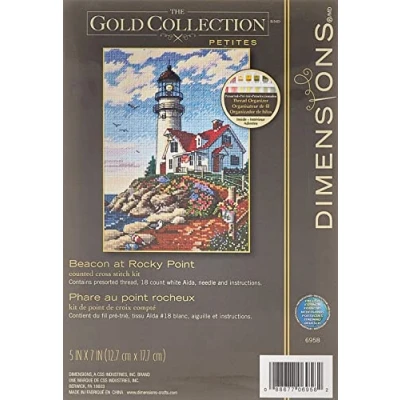 Obrázek Dimensions Sada počítaných křížkových tyčinek, Beacon Rocky Point
