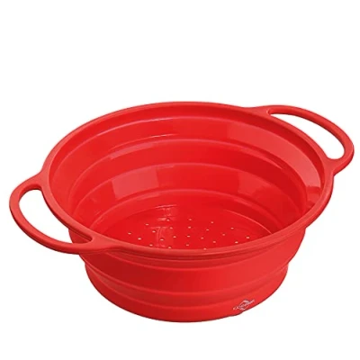 Obrázek cedník, skládací, 24 cm, červená