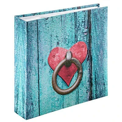 Obrázek Hama Fotoalbum &quot;Rustice&quot;, 100 bílých stránek (50 listů), vkládací album na 200 fotografií ve formátu 10 x 15 cm, Door Knocker, barevný/oranžová