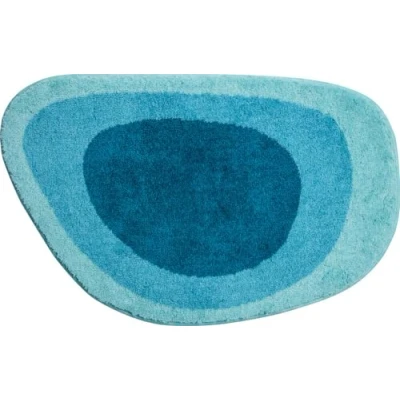Obrázek Grund Koupelnový koberec 100% polyakryl, ultra soft, protiskluzový, certifikát Öko Tex, 5 let záruka, LAKE, koupelnová rohož 60 x 90 cm, tyrkysová