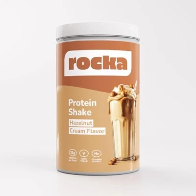 Obrázek Rocka Nutrition NO WHEY veganský proteinový prášek rostlinný s 20 g proteinu v jedné porci vícesložkový protein 100% příchuť 1 kg (lískový ořech)