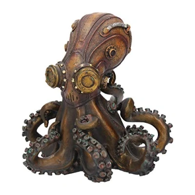 Obrázek Nemesis Now Octo Steam Figur 15 cm, bronzefarben, Kunstharz, 21 cm