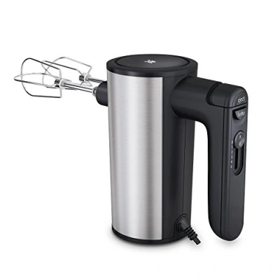 Obrázek WMF Kult X Edition Handrührer, Handrührgerät, Quirl mit 5 Geschwindigkeitsstufen, Turbofunktion, Handmixer 400 W, Cromargan matt, schwarz