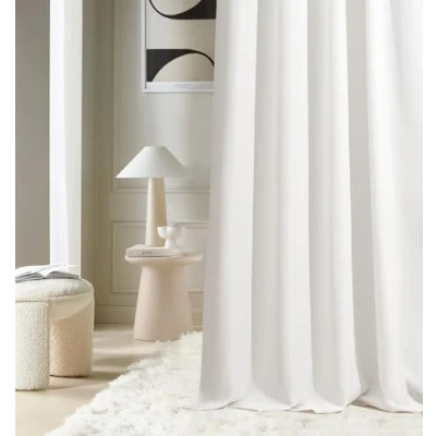 Obrázek ROOM99 Závěs s řasicí páskou Aura 180 x 250 cm šířka výška posuvné záclony moderní Curtain obývací pokoj ložnice Ecru, 1 kus