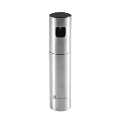 Obrázek MasterPRO Foodies Ölspray 100 ml Kapazitätsspray und 4x17,5 cm Hergestellt in Edelstahl ideal für Luftbraten Homogenes Ergebnis