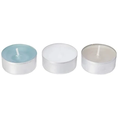 Obrázek Spaas Pack chauffe plats parfumées Fleur de Coton 24 Duft Teelichter Farben Sortiert, ± 4,5 Stunden Cotton Blossom, Beige, D 39 mm x H 16