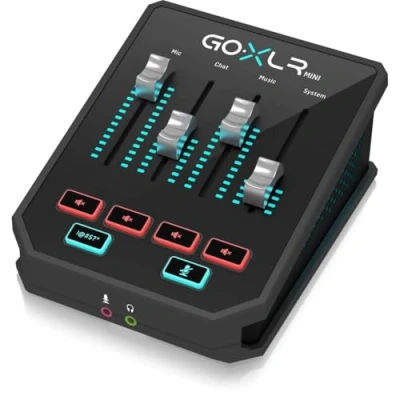 Obrázek TC Helicon GoXLR Mini online mixážní pult s rozhraním USB/audio a předzesilovačem Mida, 9,4 x 8,5 4,6 / 239 216 116 mm