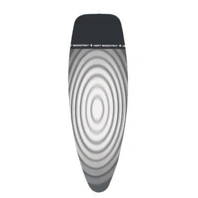 Obrázek Brabantia 266782 Potahy na žehlicí prkno vel. D 135 x 45 cm, bavlněný potah s 2 mm pěnovou hmotou a tepelně odolnou parkovací zónou