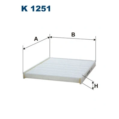 Obrázek Filtr, vnitřní vzduch FILTRON K 1251