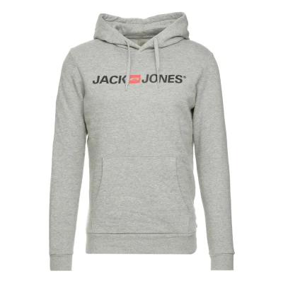 Obrázek Jack &amp; Jones Mikina s kapucí, Muži, Velikost: Medium, Light grey melange